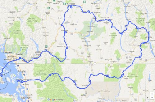 Northern Washington and Southern BC Loop Tour of 8 Mountain Passes